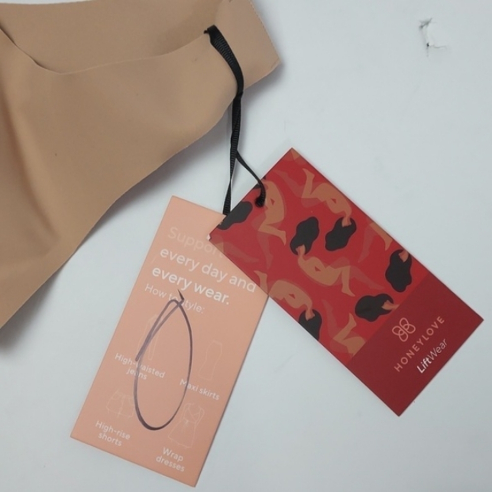NEW HONEYLOVE Tank Bodysuit Nude 1X - Picture 8 of 13